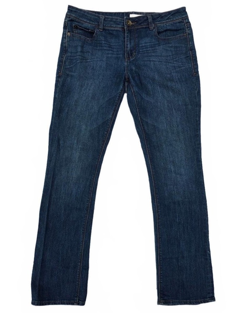 DKNY Soho Bootcut Jeans Med Wash Mid Rise Size 10 Classic, Office Casual